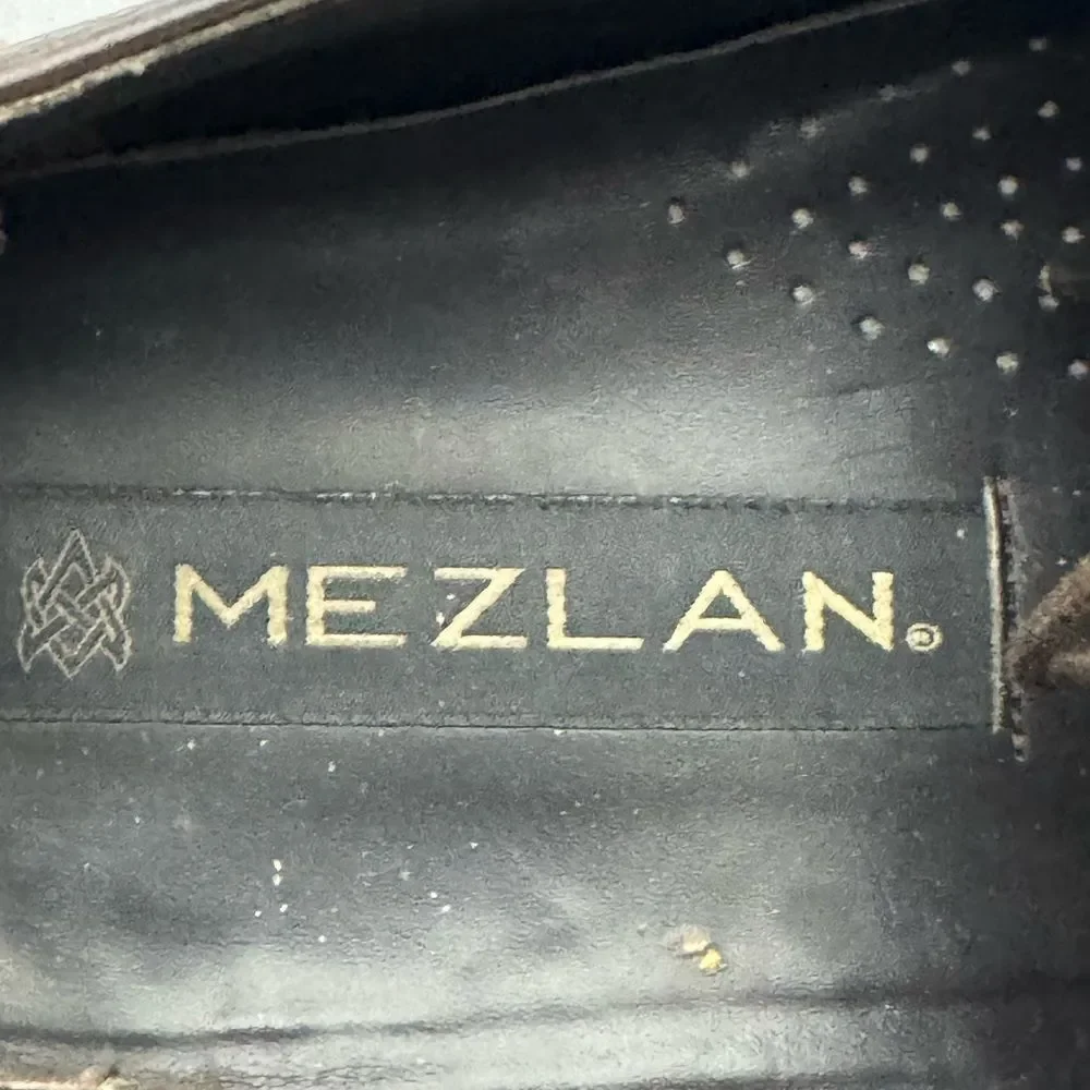 Mezlan Lepanto Brown Leather Oxford Shoes Men’s Size 10.5M Made in Spain
